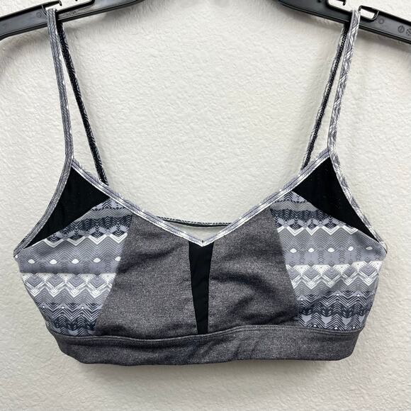 Alo Yoga Trace Sports Bra Size Small Arctic Natural Stretch Tribal Native Gorp - Picture 1 of 6